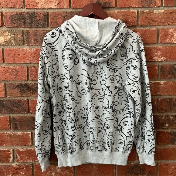 Maya Angelou Gray & Black Hoodie Sweatshirt - Picture 6 of 7